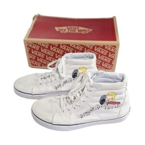 Vans Peanuts High Top Sneakers Shoes White